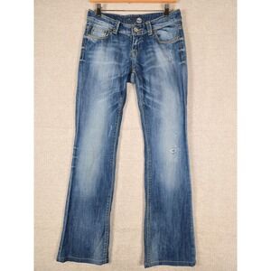 LTB Jeans Womens Blue Low Rise Bootcut Denim Jeans W27 L34 Made in Turkey